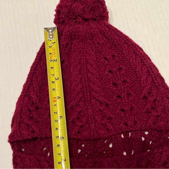 Luxton S-M Balaclava Hood Scarf Hat Burgundy - Picture 6 of 12